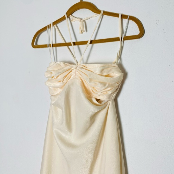 NWT Hello Molly Champagne Backless Maxi Dress US6 - Picture 2 of 14